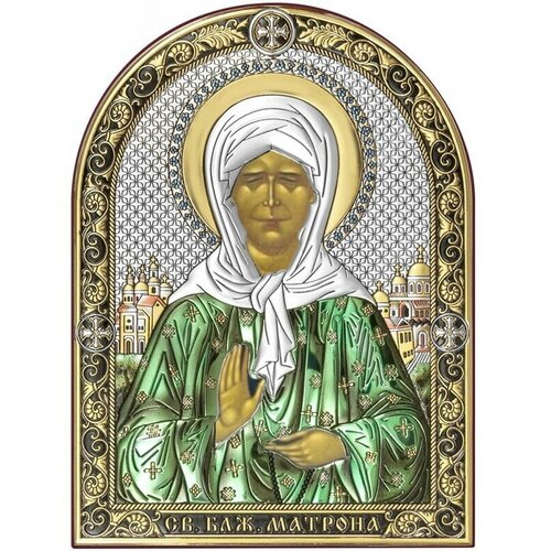 Икона Святая Матрона Московская 6402 (C / CT), 6.2х8.4 см