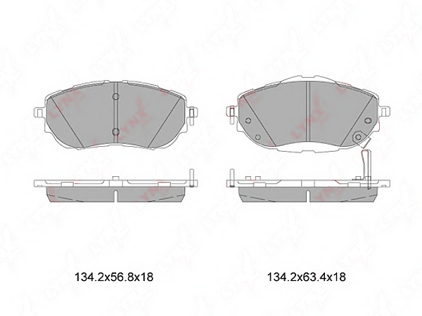 LYNXAUTO BD7605 К-т дисков. тормоз. колодок