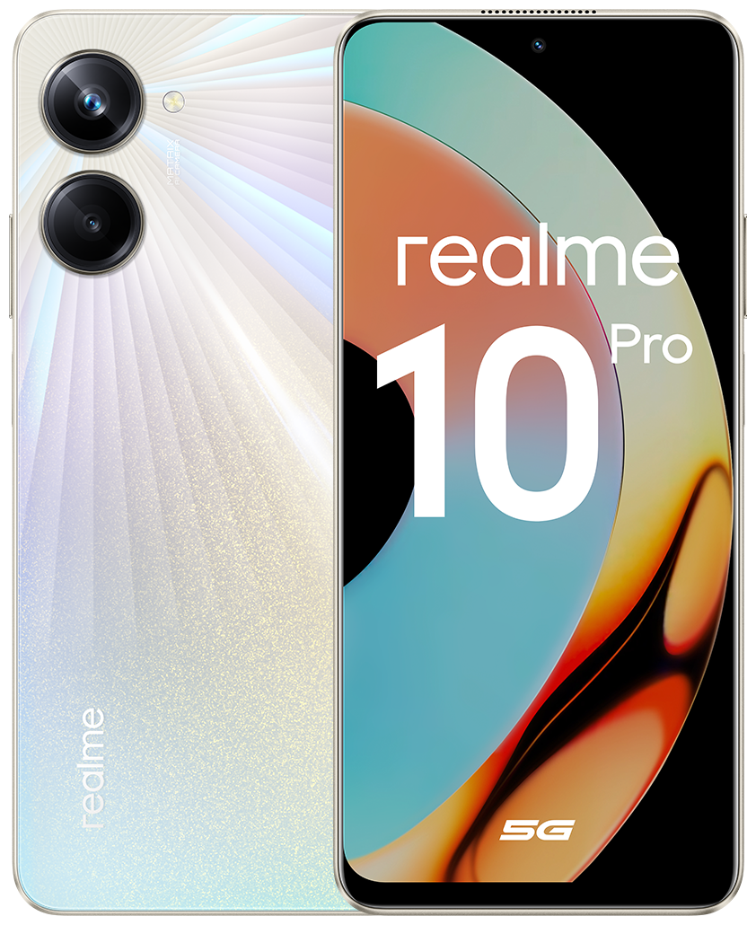 Смартфон realme 10 Pro 5G 8/128 ГБ RU, золотистый