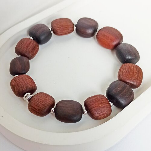 фото Браслет ручной работы из палисандра, и пламенного эбена. goldikwhite