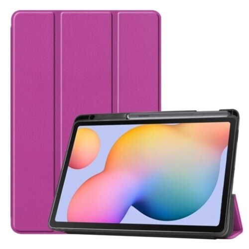 Чехол IT BAGGAGE для планшета SAMSUNG Galaxy Tab S6 Lite 10.4 с держателем стилуса и мягкой задней стенкой фиолетовый ITSSGTS6L-7