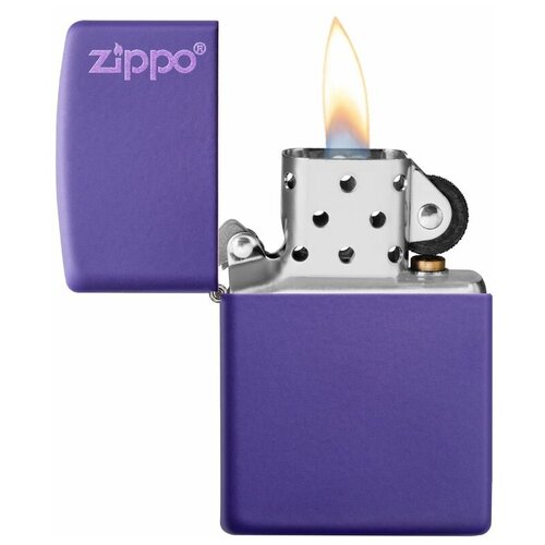 Зажигалка Zippo Classic с покрытием Purple Matte, латунь/сталь, фиолетовая, матовая