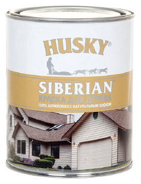 Краска акриловая HUSKY Siberian для дерева с воском