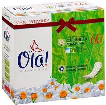 Ежедневные прокладки Ola! Silk Sense Daily Deo Ромашка, 60шт. - фото №11