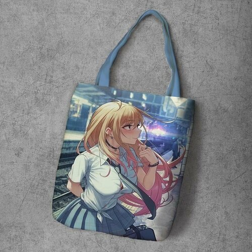фото Сумка шоппер anime dakimakura, фактура рельефная, мультиколор
