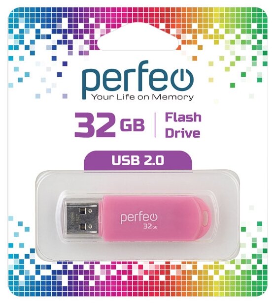 USB флешка Perfeo USB 32GB C03 Pink
