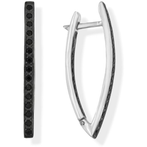 Серьги POKROVSKY, серебро, 925 проба, родирование, фианит