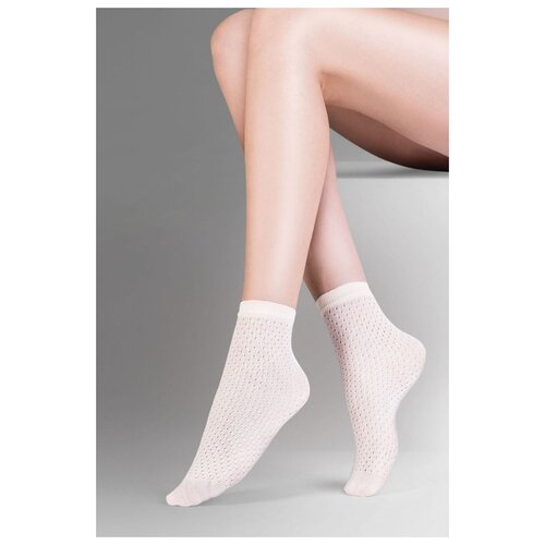 фото Gabriella ажурные носочки mia с мягкой резинкой, белый, s-m-l