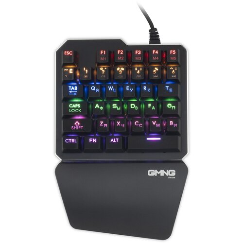 Клавиатура Оклик 707GK механическая черный USB for gamer LED 1684803 497900₽