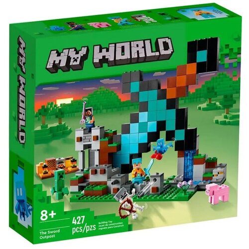 Конструктор My world Minecraft Майнкрафт Застава меча 427 д конструктор lego minecraft 21244 застава меча 427 дет