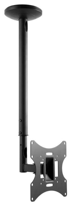 Кронштейн для телевизора Ultramounts черный 23"-42" макс.30кг потолочный поворот и наклон - фото №1