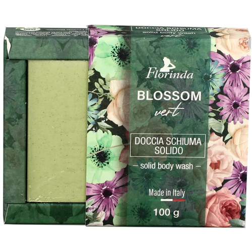 Florinda Solid Body Wash Blossom Vert Твердый гель для душа Зеленые цветы 100 гр spirulina powder 1kg alga spirulina powder spirulina powder promote digestion and prevent constipation