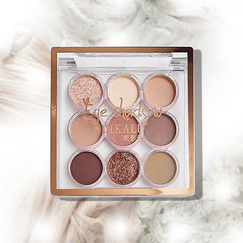 Тени для век Eyeshadow Disc With Nude 9 colors, 01