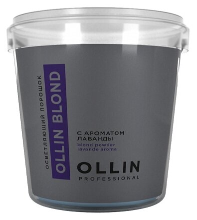 OLLIN Professional Осветляющий порошок с ароматом лаванды Blond 10 %, 500 мл, 500 г