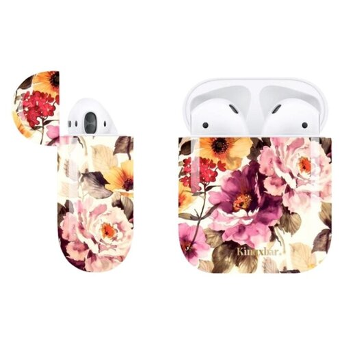 Чехол Kingxbar для Apple Airpods Vintage flower