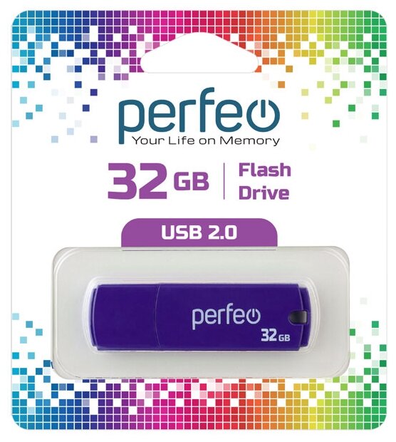 USB флешка Perfeo USB 32GB C05 фиолетовая