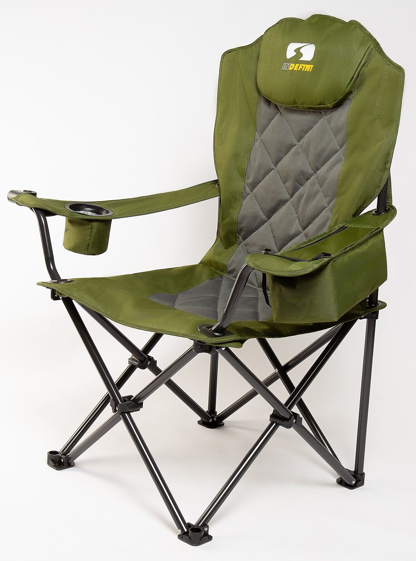 Складной стул / Раскладной стул / Туристическое кресло для кемпинга Indefini до 150 кг / 3007WBC