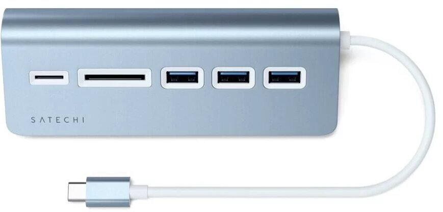 USB-концентратор Satechi Type-C Aluminum USB 30 Hub & Micro/SD Card Reader разъемов: 3