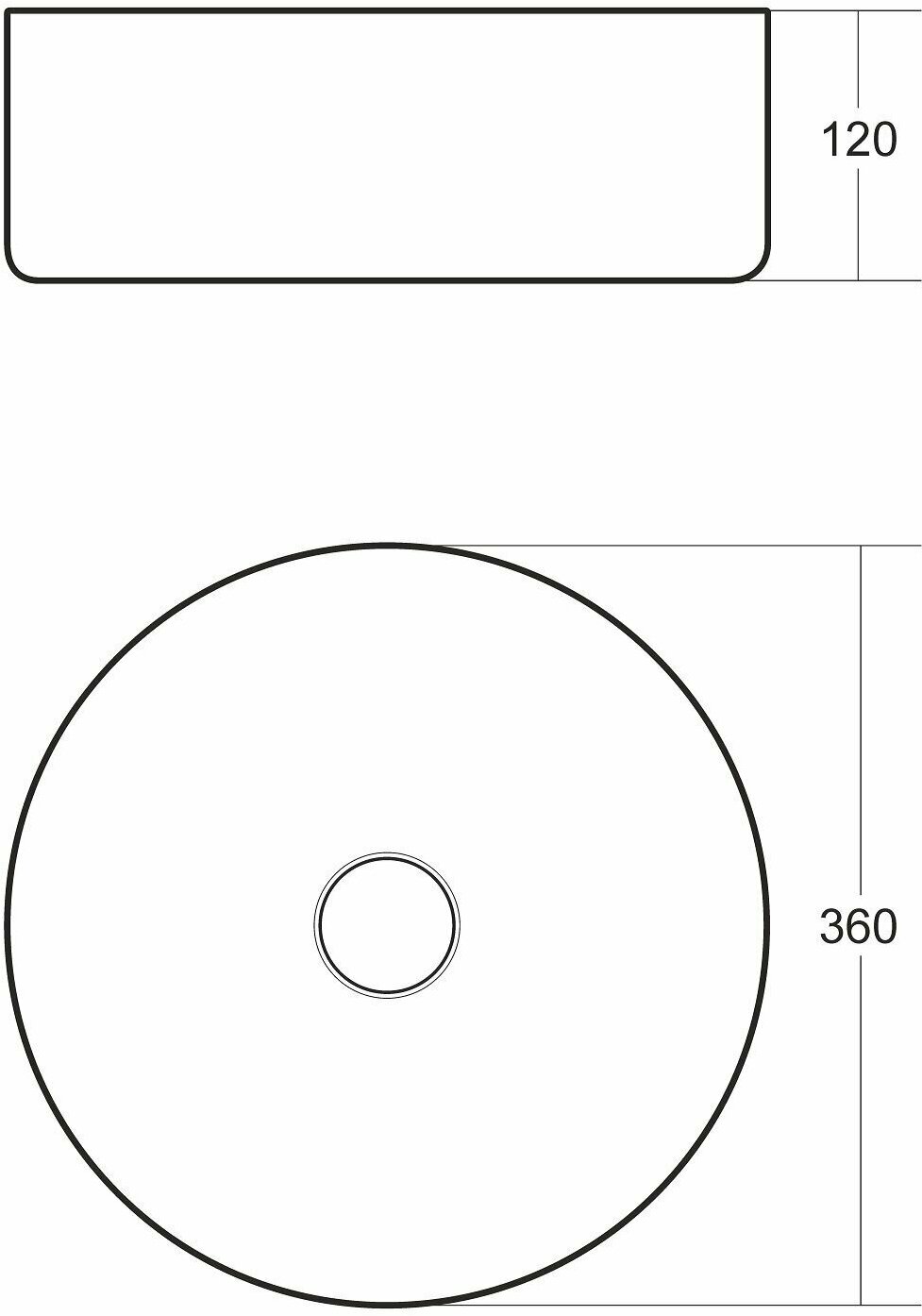 Накладная/встраиваемая сверху раковина Helmken 10093600, ширина умывальника 36 см, белый/бронза - фотография № 15