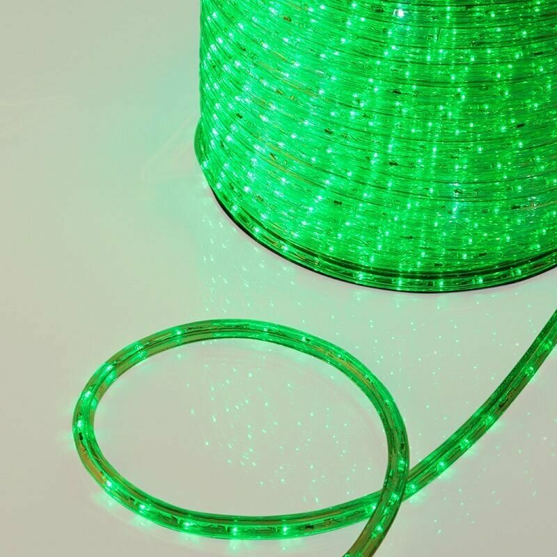 Дюралайт LED, свечение с динамикой (3W) - зеленый, 36 LED/м, бухта 100м Артикул 121-324 - фотография № 3