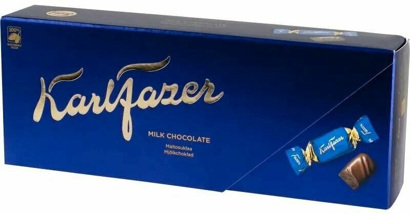 Конфеты из молочного шоколада Karl Fazer Milk chocolate, 270 г - фотография № 6