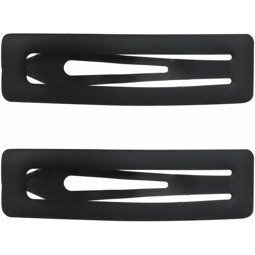 Заколка для волос 7 см 2 шт металл черная Basic 299₽