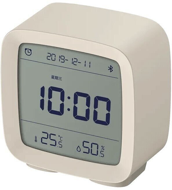 Часы с термометром и умный будильник Qingping Qingping Bluetooth Smart Alarm Clock, CGD1 бежевый