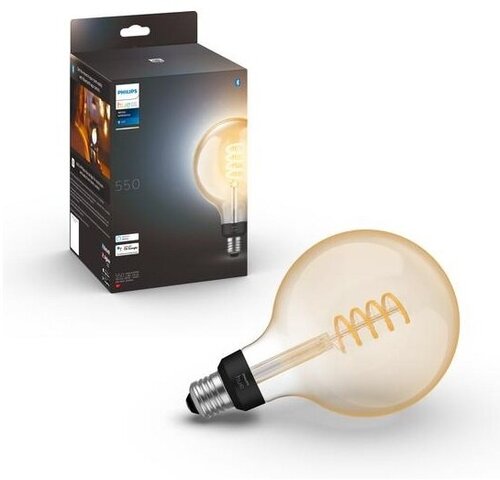 Умная лампа Philips Hue White Ambiance Filament Globe E27 7Вт 9.5 см (929002477801)