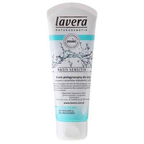 Lavera Крем для ног Basis sensitiv, 75 мл, 76 г, 1 уп. lavera basis sensitiv moisturizing cream био крем для лица увлажняющий для нормальной и комбинированной кожи 50 мл