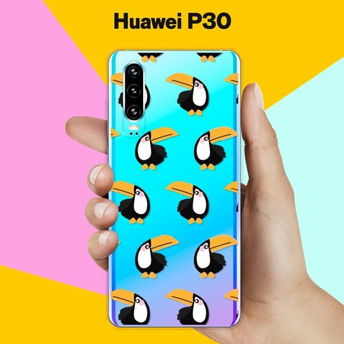 Силиконовый чехол на Huawei P30 Туканы / для Хуавей П30