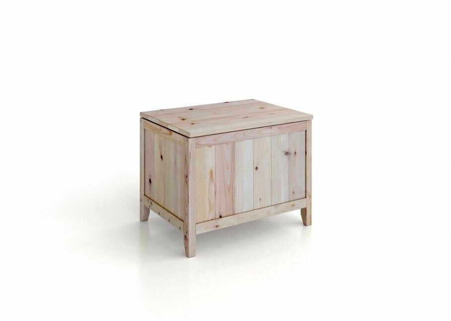 Сундук фран мебель деревянный ящик с крышкой для хранения вещей "Карелия" МС-32 - фотография № 3