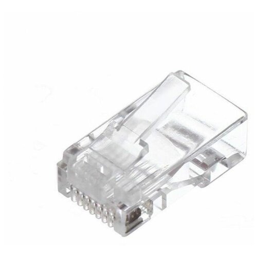 Коннектор RJ-45 Vcom UTP кат 6 (упак:100шт) кабель utp rj 45 vcom 6 я категория 100м vnc1020 4x2x0 57mm