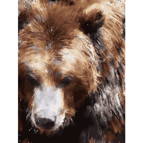 Картина по номерам Бурый медведь 40х50 см Hobby Home картина по номерам боевой медведь 40х50 см