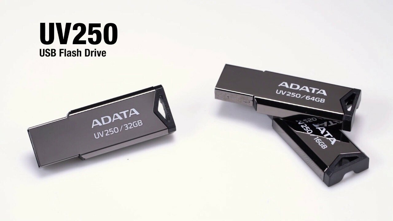 Флешка A-Data UV250 32ГБ USB2.0 серебристый (AUV250-32G-RBK) - фото №4