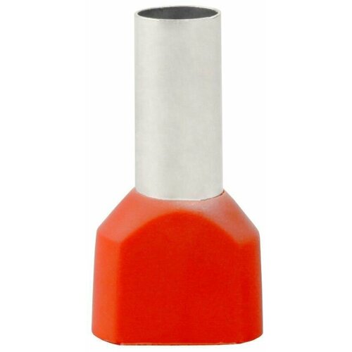 Наконечник двойной штыревой втулочный изолированный НШВИ 2х10 мм2, (упак. 100 шт)