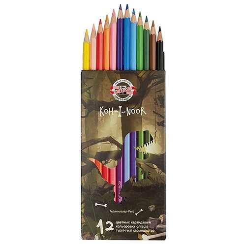 фото Набор цветных карандашей koh-i-noor dino 3592 (12 цветов)