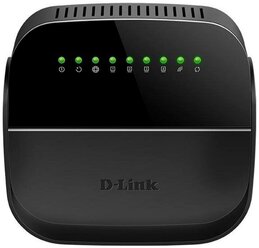 Wi-Fi роутер D-link DSL-2740U/R1, черный