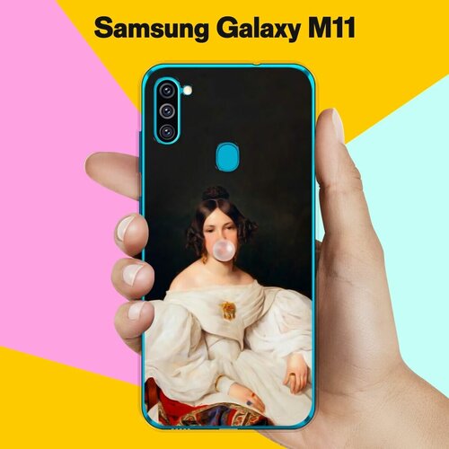 Силиконовый чехол на Samsung Galaxy M11 Пузырь / для Самсунг Галакси М11