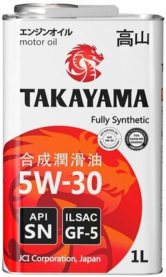 Моторное масло TAKAYAMA 5W-30 Синтетическое 1 л