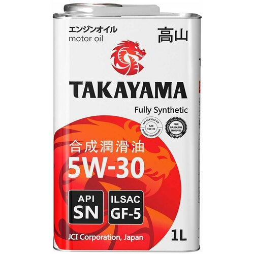 Моторное масло TAKAYAMA 5W-30 Синтетическое 1 л