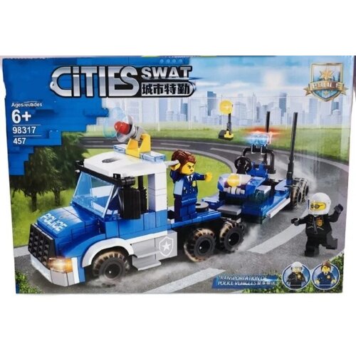 Конструктор Сити Cities Город SWAT Полицейский грузовик 457д конструктор city swat полицейский грузовик 98317