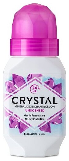 Crystal Дезодорант Unscented (roll-on), ролик, 66 мл