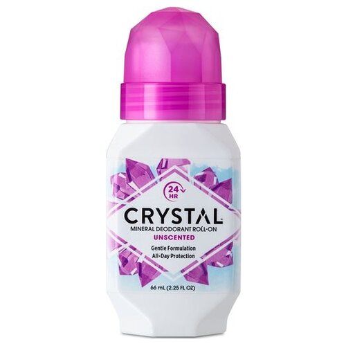 Минеральный шариковый дезодорант, без запаха Crystal Body Deodorant, 66 ml