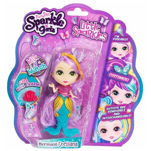 Кукла Принцесса русалка, 11,5 см, Sparkle Girlz