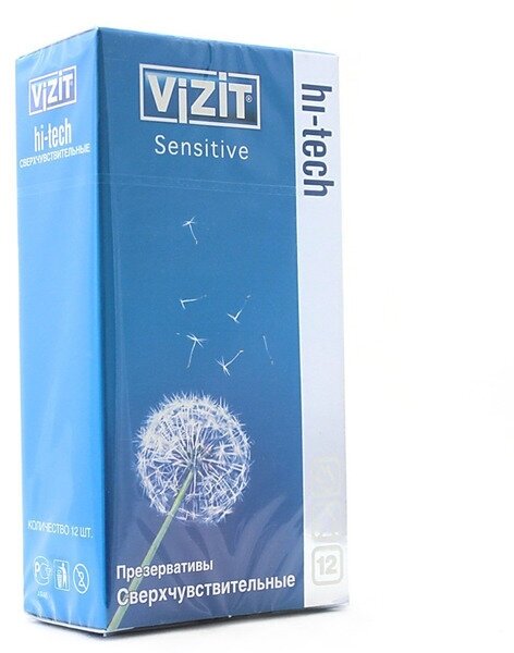 Презервативы латексные Vizit HI-TECH Sensitive, сверхчувствительные, 3 шт. - фото №5