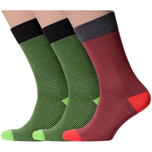 фото Комплект из 3 пар мужских носков classic (palama) микс 26, размер 29 (44-45)