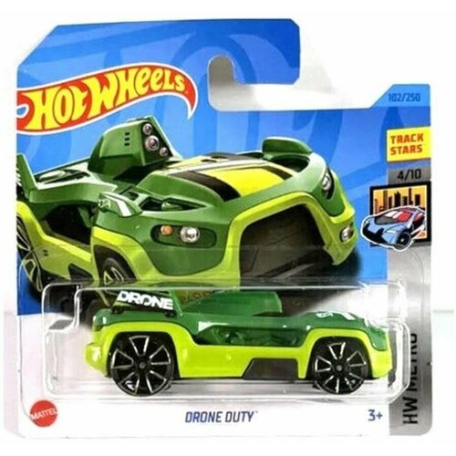 Машинка Hot Wheels коллекционная (оригинал) DRONE DUTY зеленый HKG93 машинка hot wheels коллекционная оригинал drone duty красный