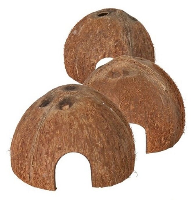 Trixie Домики для грызунов из кокоса, ф 8/10/12 см, набор из 3 шт - фото №1