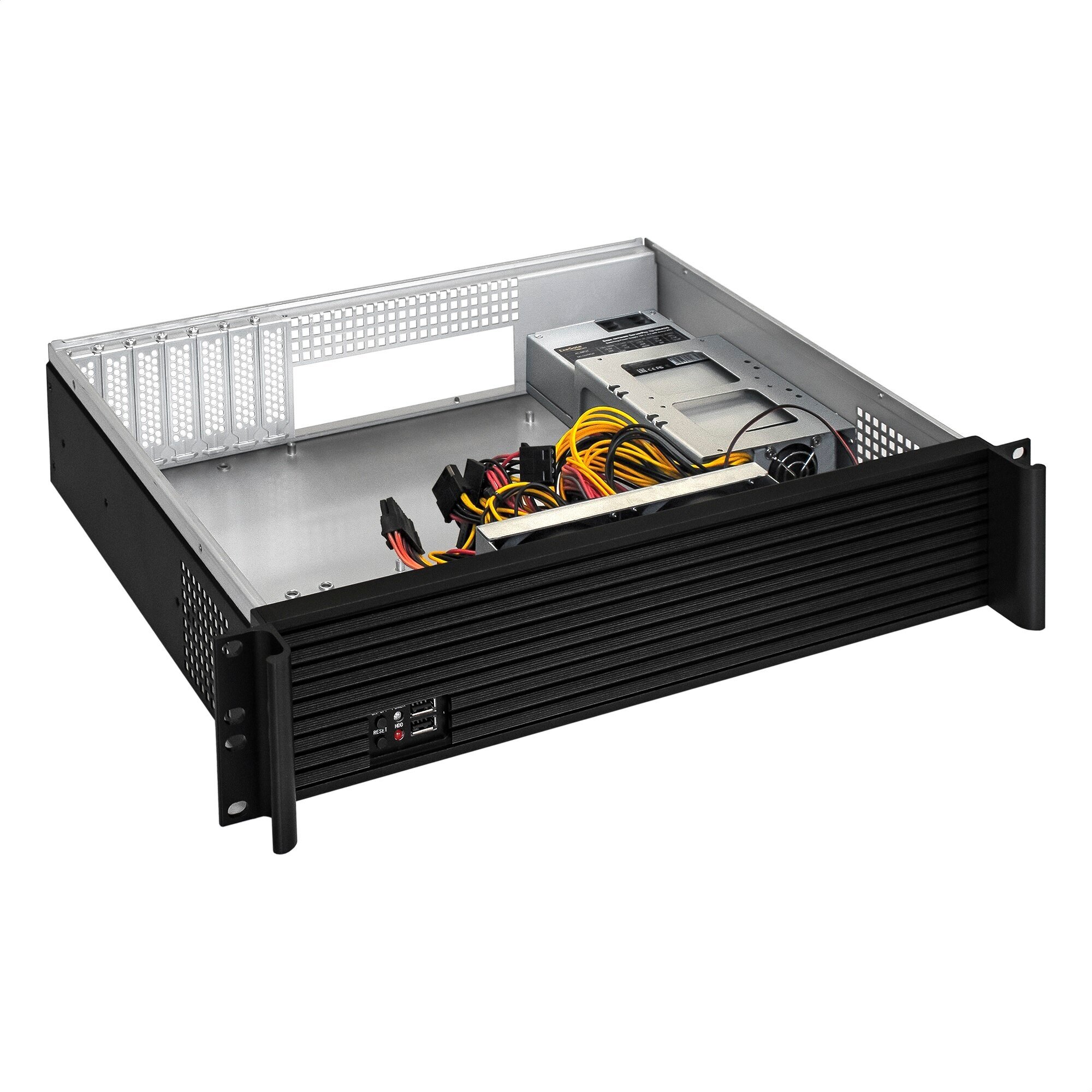 Корпус серверный 2U Exegate EX292514RUS RM 19", высота 2U, глубина 350, БП 1U-450ADS, USB - фото №2