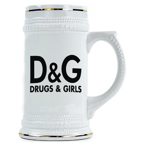 фото Пивная кружка d и g это drugs и girls drabs